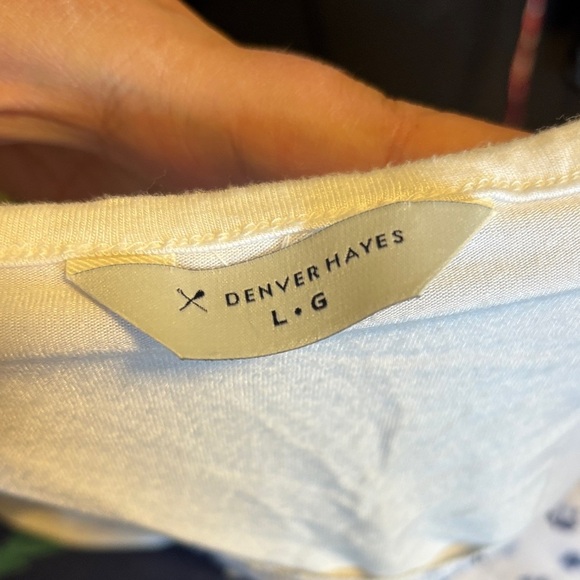 Denver Hayes Elegant Blue Floral Women's Blouse - Picture 2 of 4